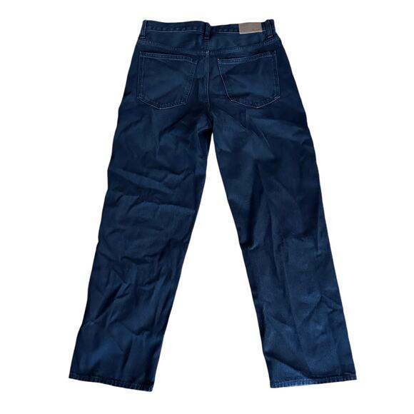 madewell low-slung straight jeans kent wash black nm209 size women 27 - Picture 3 of 10